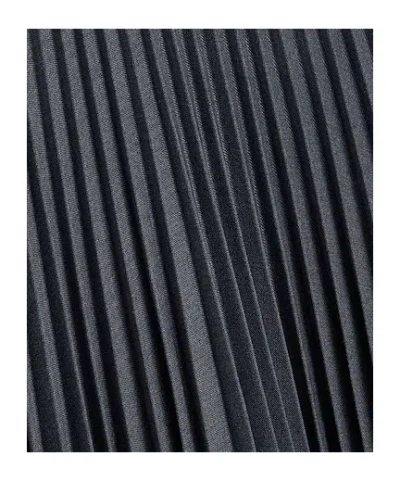 Burberry Solid Pleated Skirt In Blue