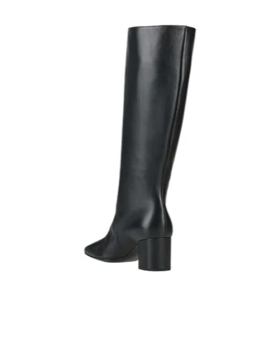 Dolce & Gabbana Leather Boots In Black