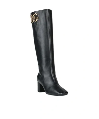 Dolce & Gabbana Leather Boots In Black