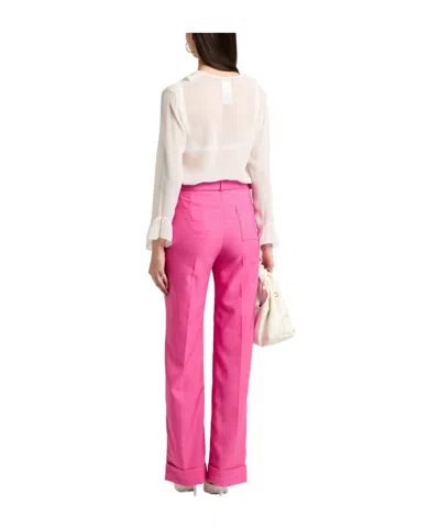 Max Mara Solid Color Silk Tops In Multi