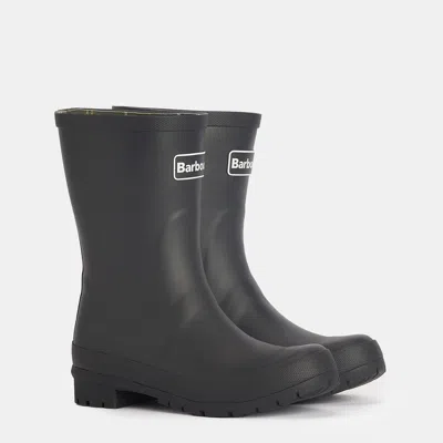 Barbour Mid-high Rain Boots In Black