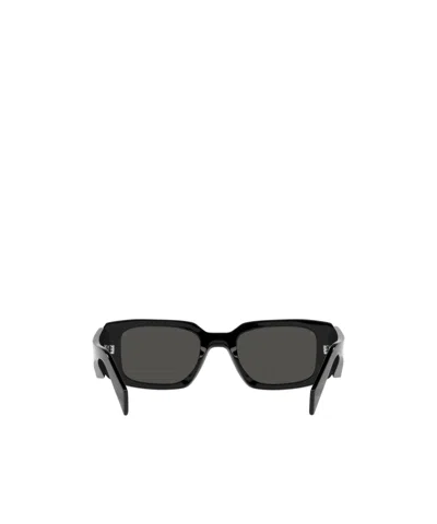 Prada Rectangular Frame Sunglasses In Black