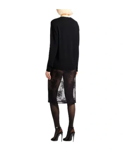 Saint Laurent Wool Knit Sweater In Multi