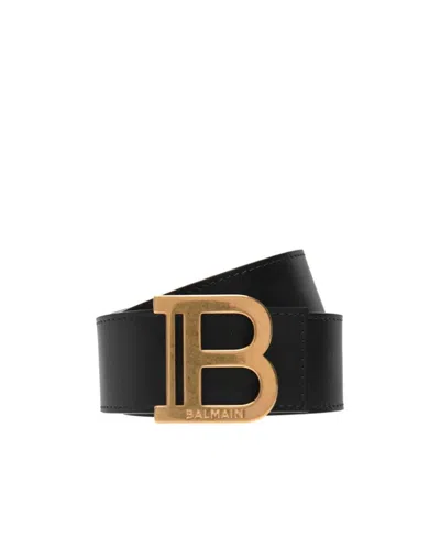 Balmain Double-sided Belt In Black