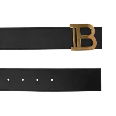 Balmain Double-sided Belt In Black