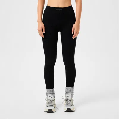 Essentials Logo Elastic Leggings In Black