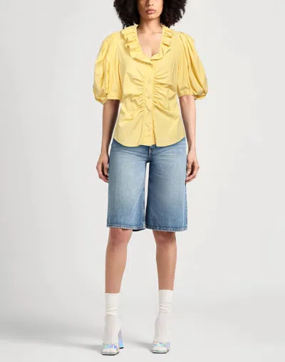Isabel Marant Solid Colour Shirts In Yellow