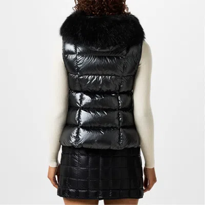 Moncler Sleeveless Down Jacket In Black