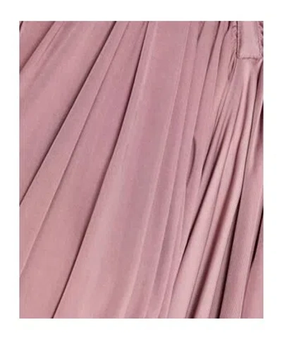 Saint Laurent Drawstring Gathered-shoulder Blouse In Pink