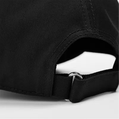 Moncler Logo Patch Baseball Hat In Black