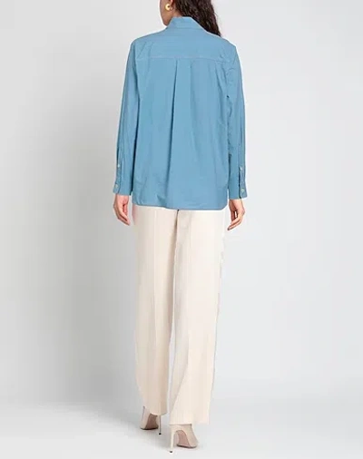 Isabel Marant Minimal Solid Shirt In Blue