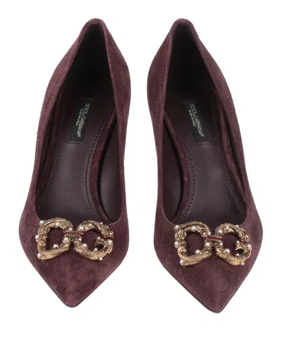 Dolce & Gabbana Solid Color Courts In Red