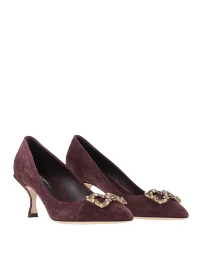 Dolce & Gabbana Solid Color Courts In Red