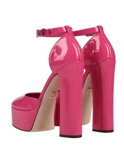 Dolce & Gabbana Solid Color Courts In Pink