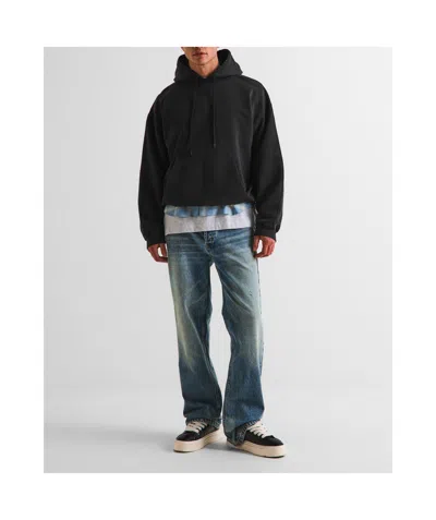 424 Pullover Hoodie In Black