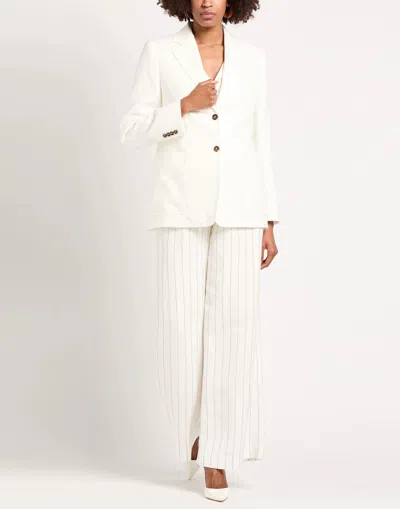 Max Mara Single-breasted Blazer In White