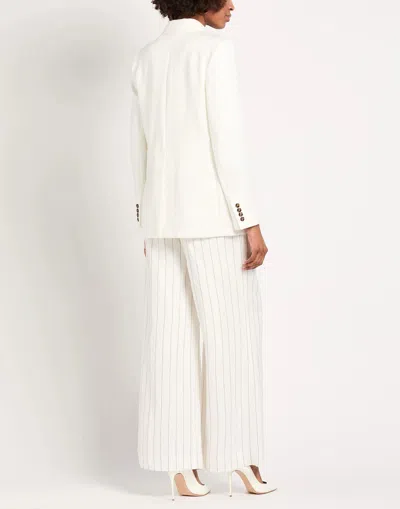 Max Mara Single-breasted Blazer In White