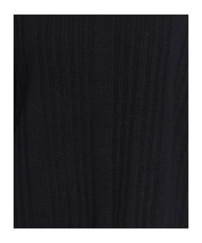 Max Mara Solid Turtleneck Knit Sweater In Black