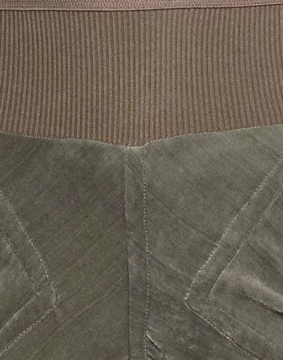 Rick Owens Solid Color Flared Trousers In Gray
