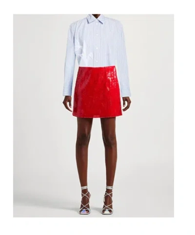 Maxco. Striped Shirt In White