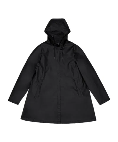 Rains A-line Raincoat In Black