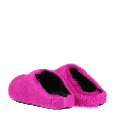 Marni Solid Color Mules In Pink