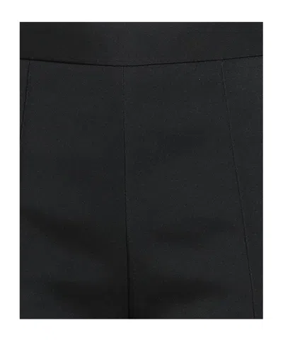 Marni Solid Color Flared Pants In Black