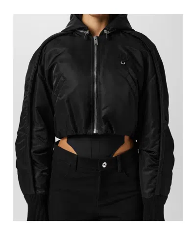 Moncler Short Down Jacket In Black