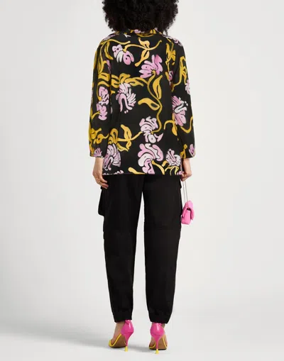 Marni V-neck Kaftan Top In Multi