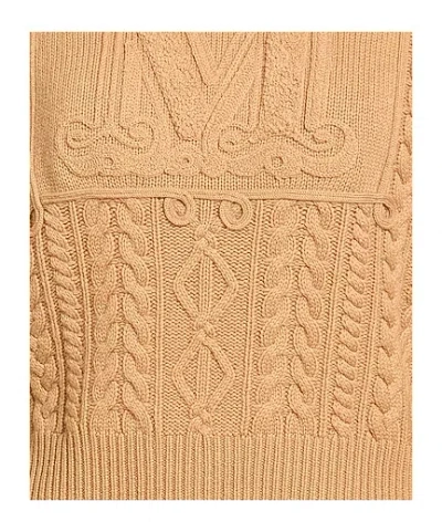 Max Mara Solid Lightweight Wool Knit Top In Nude