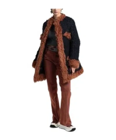 Marni Warm Coat In Black