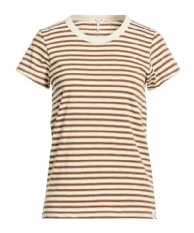 Rag & Bone Striped Printed Short-sleeve T-shirt In Multi