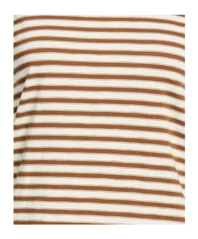 Rag & Bone Striped Printed Short-sleeve T-shirt In Multi