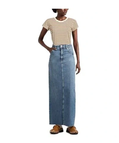 Rag & Bone Striped Printed Short-sleeve T-shirt In Multi