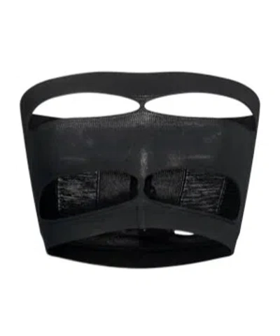 Rick Owens Bandeau Top Featuring Cut-out Design In Black