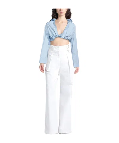 Jacquemus Solid Colour Shirts In Blue