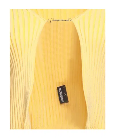 Jacquemus Solid Color Jumpers In Yellow