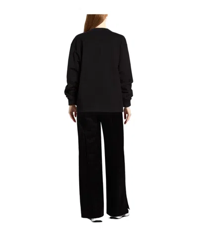 Dolce & Gabbana Solid Color Sweatshirt In Black