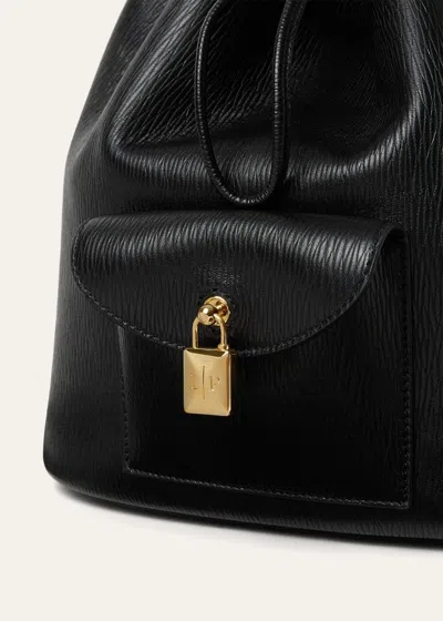 Loro Piana Extra Drawstring L27 Backpack In Black