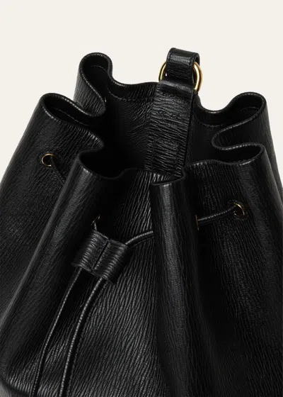 Loro Piana Extra Drawstring L27 Backpack In Black