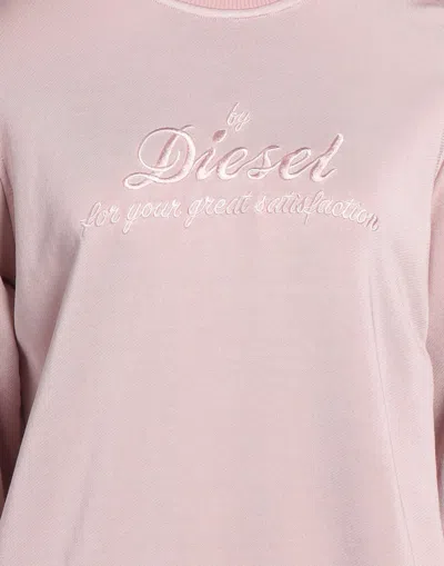 Diesel Solid Color Sweatshirt In Pink