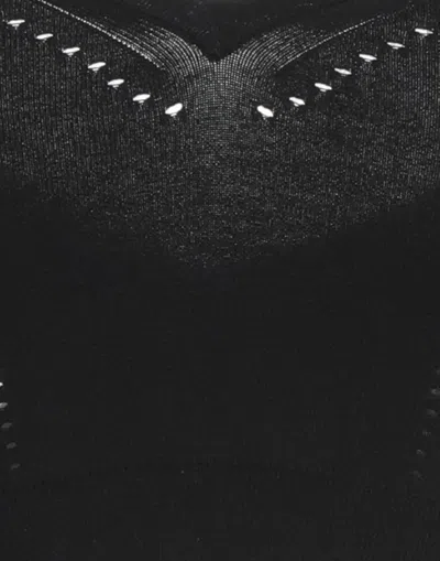 Max Mara Solid Color Tops In Black