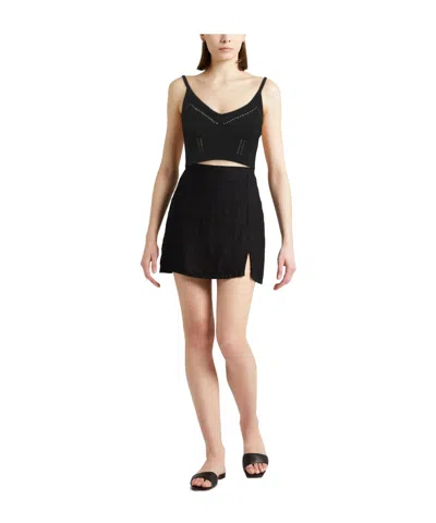Max Mara Solid Color Tops In Black