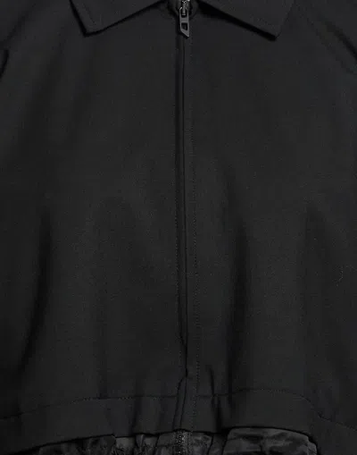 Diesel Solid Color Casual Jacket In Black