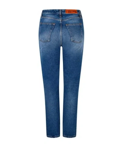 Heron Preston Belt Loop Jeans In Blue