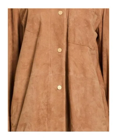 Max Mara Single-breasted Jacket In Brown