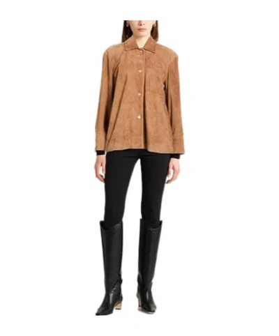 Max Mara Single-breasted Jacket In Brown