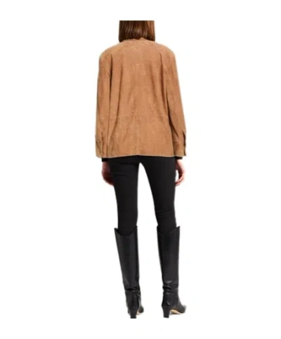 Max Mara Single-breasted Jacket In Brown