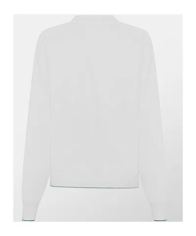 Jacquemus Long Sleeve Sweatshirt In White
