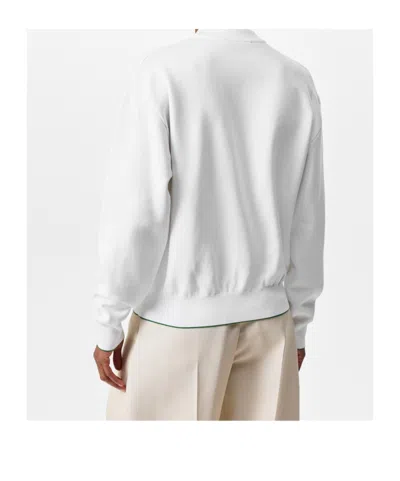 Jacquemus Long Sleeve Sweatshirt In White